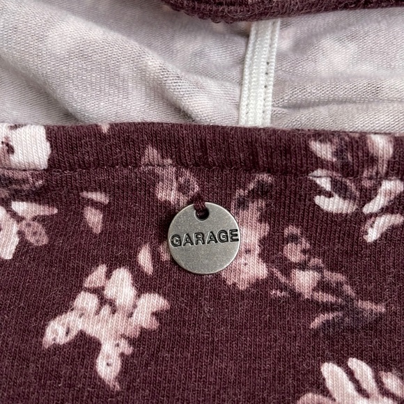 Garage Burgundy Floral Print Bandeau - Picture 3 of 7